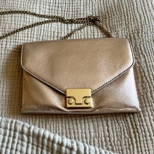 Loeffler Randall Junior Lock Clutch in Rose Gold